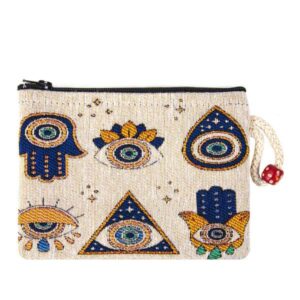 Nazar Desenli Goblen Cüzdan