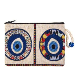 Nazar Desenli Goblen Cüzdan